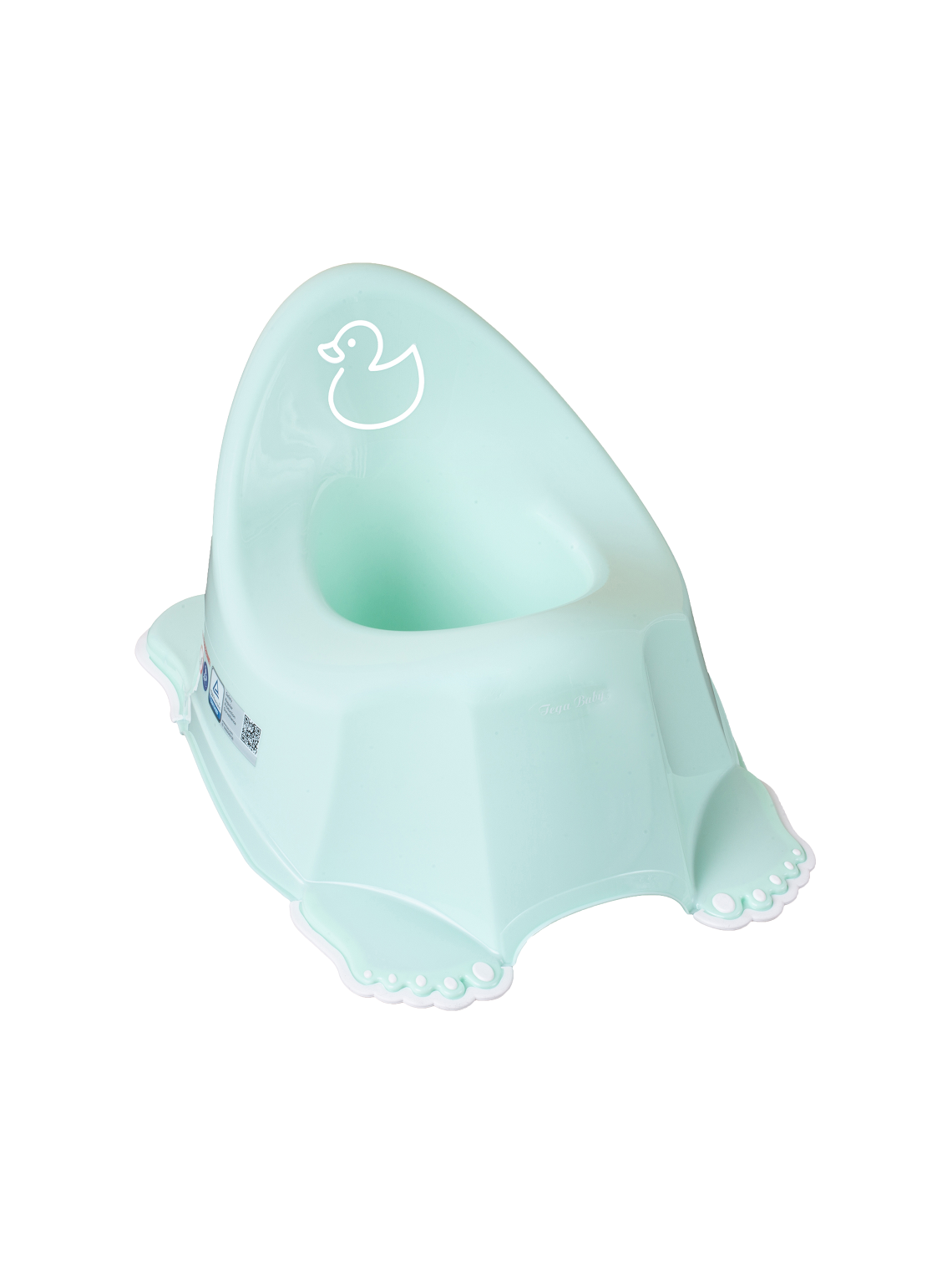 

Горшок "Утенок" TEGA BABY с противоскользящей резиной и музыкой, салатовый