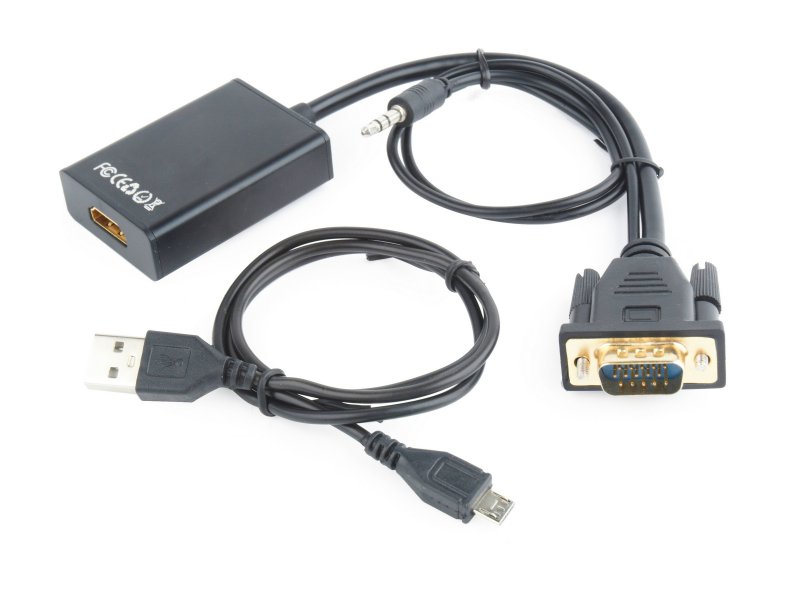 

Адаптер-переходник VGA на HDMI со звуком A-VGA-HDMI-01