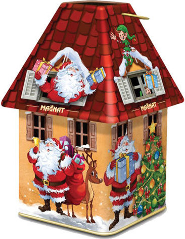 

Конфеты желейные Magnat со вкусом лимона и апельсина в темном шоколаде в Новогоднем домике, 100 г