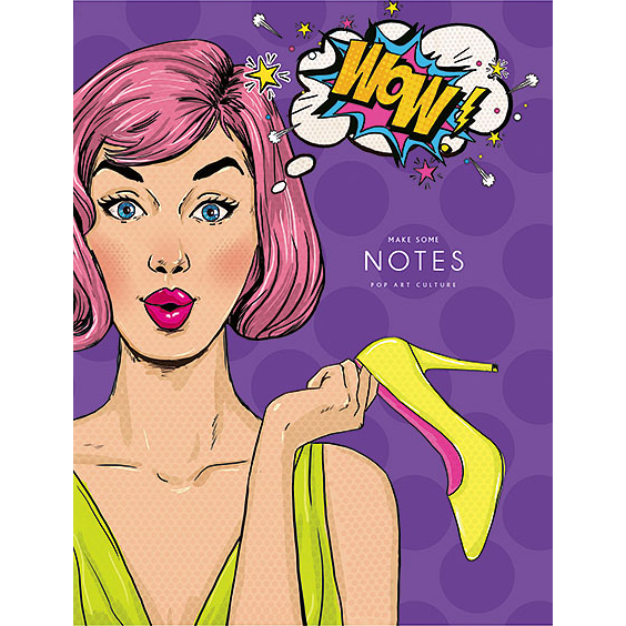 

Тетрадь в клетку на скобах Школярик Comics, фиолетовая, 40 листов