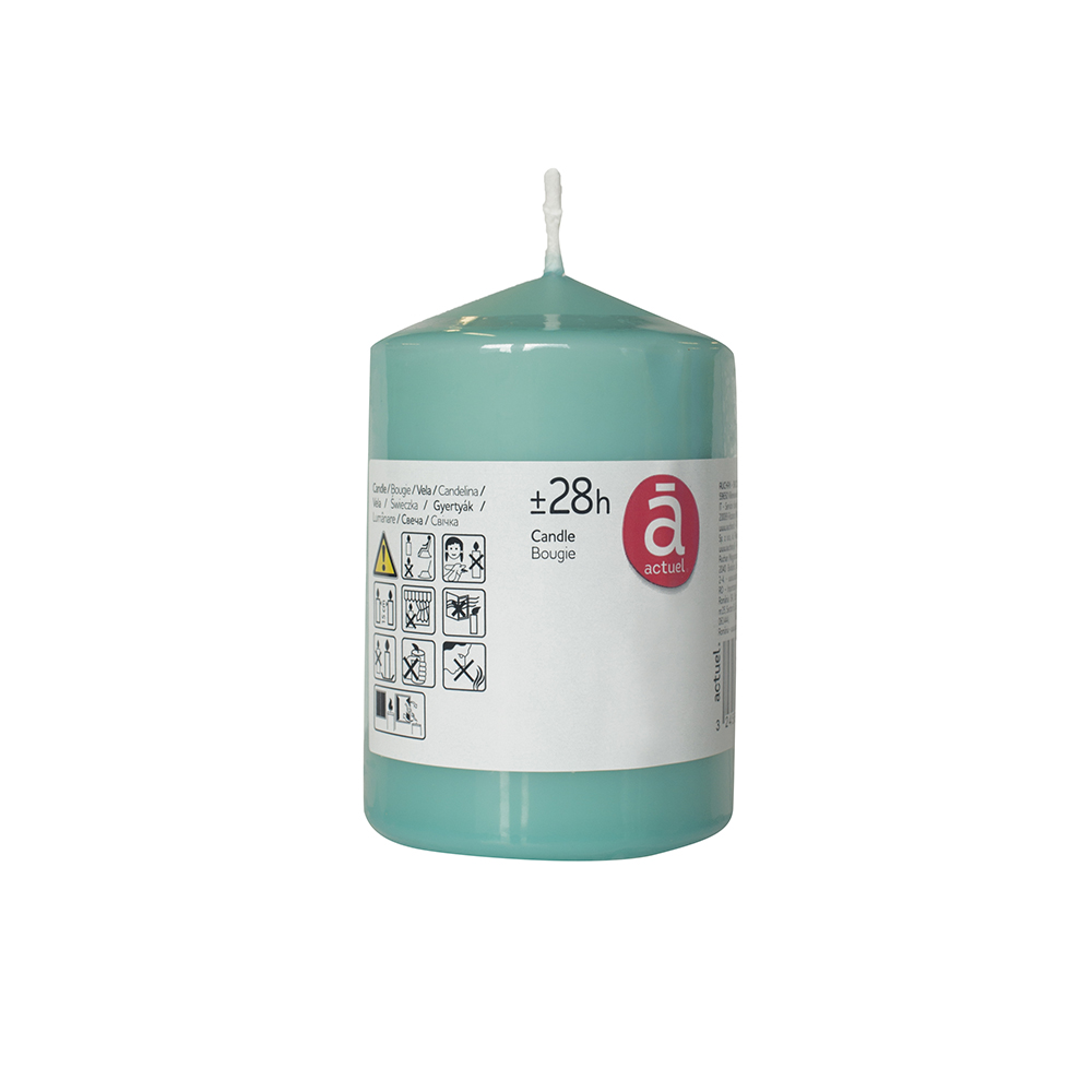 

Свечка цилиндрическая Actuel зеленая, 6,8х10 см
