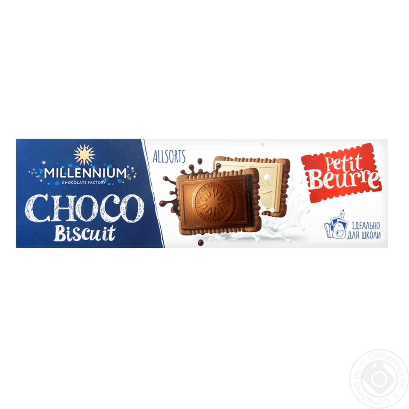 

Шоколад молочный Millennium Choco Biscuit с печеньем, 132 г