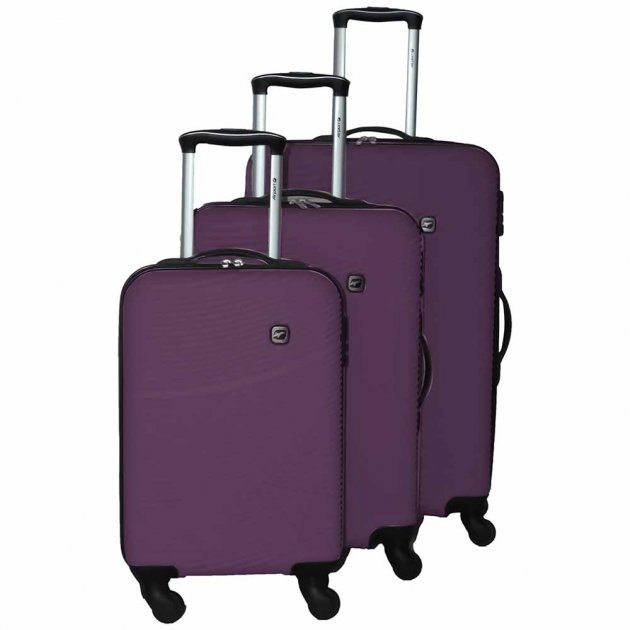 

Чемодан Airport ABS Ear лавандовый, 4К, 65 см