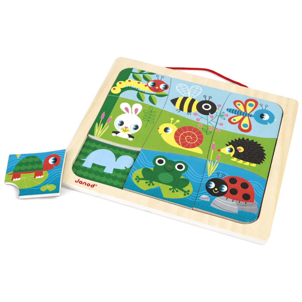 

Пазл магнитный Janod сад, 9 элементов [J08182]