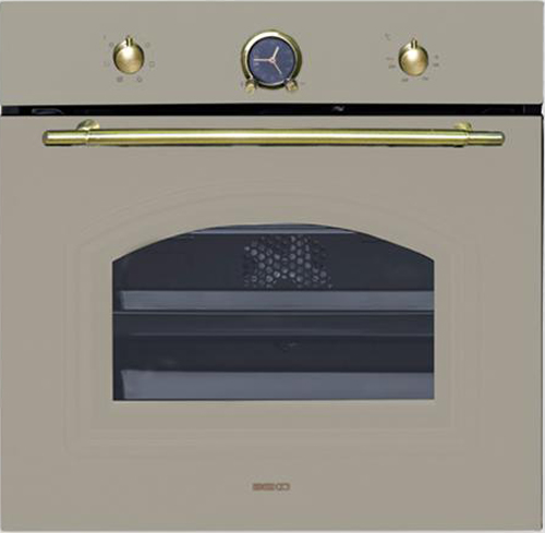 

Встраиваемый электрический духовой шкаф Beko OIM27201C - Ш.60 см./8 режимів/71 л./механика/кремовий