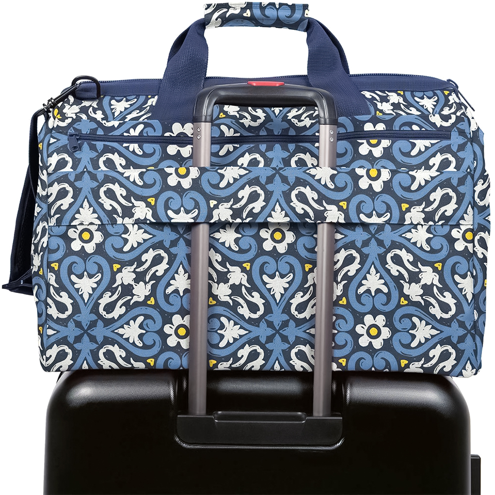 

Сумка дорожная allrounder L pocket Reisenthel, 48x39,5x29 см, 32л, голубой принт 03600679