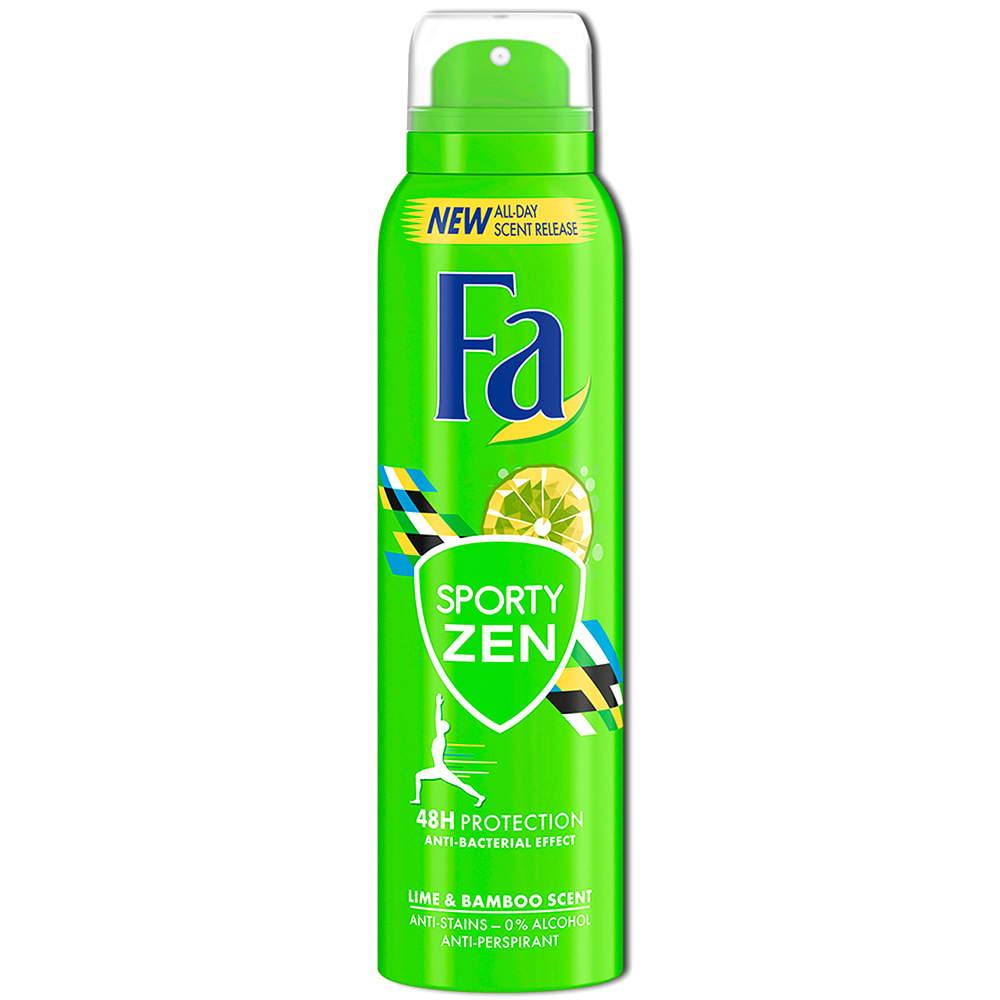 

Дезодорант-спрей антиперспирант Fa Sporty Zen (Спортивный дзен), 150 мл