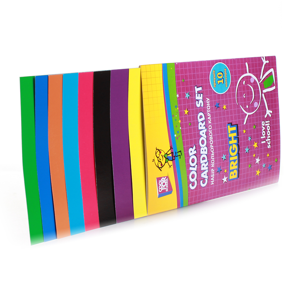 

Набор цветного картона Cool For School 10 цветов, 10 листов