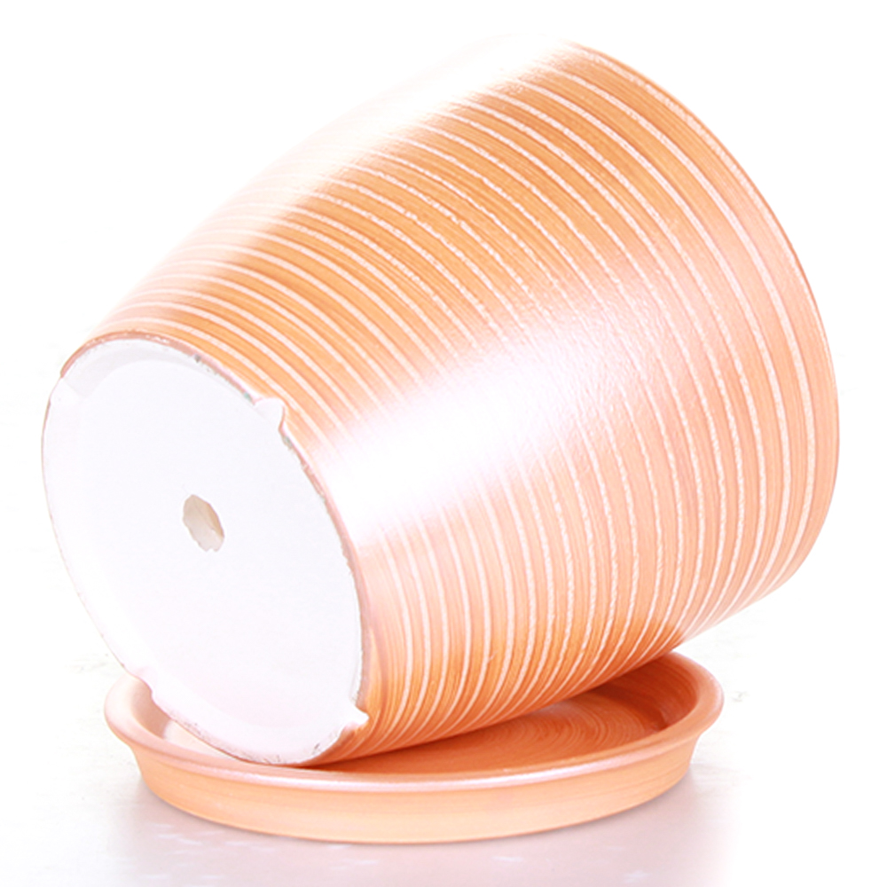 

Горшок с подставкой для цветов Д-12 (0,5 л), Карамельный