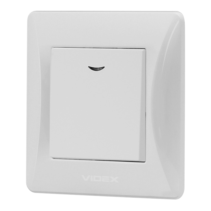 

Выключатель Videx Binera с подсветкой, белый, 1 клавиша (VF-BNSW1L-W)