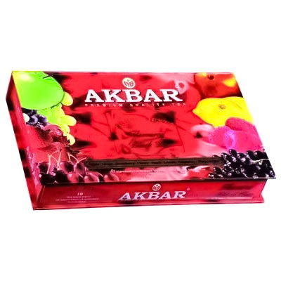 

Набор черного чая Akbar Fruit Fiesta, 2 г, 80 шт.