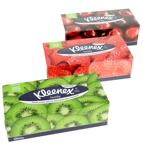 

Салфетки косметические Kleenex Family двухслойные, 150 шт.