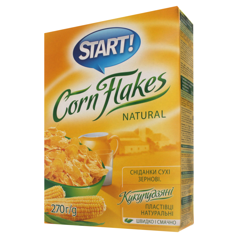

Кукурузные хлопья Start! Натуральные, 270 г