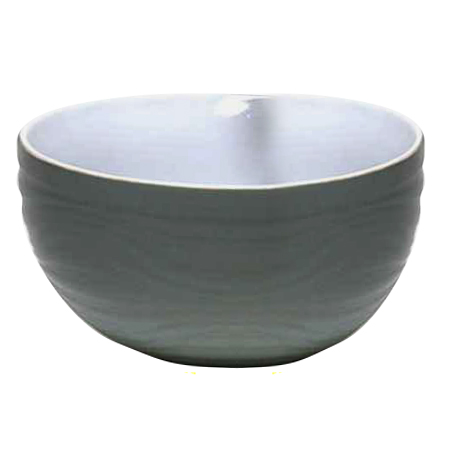 

Пиала фарфоровая фигурная, 650 мл, серая