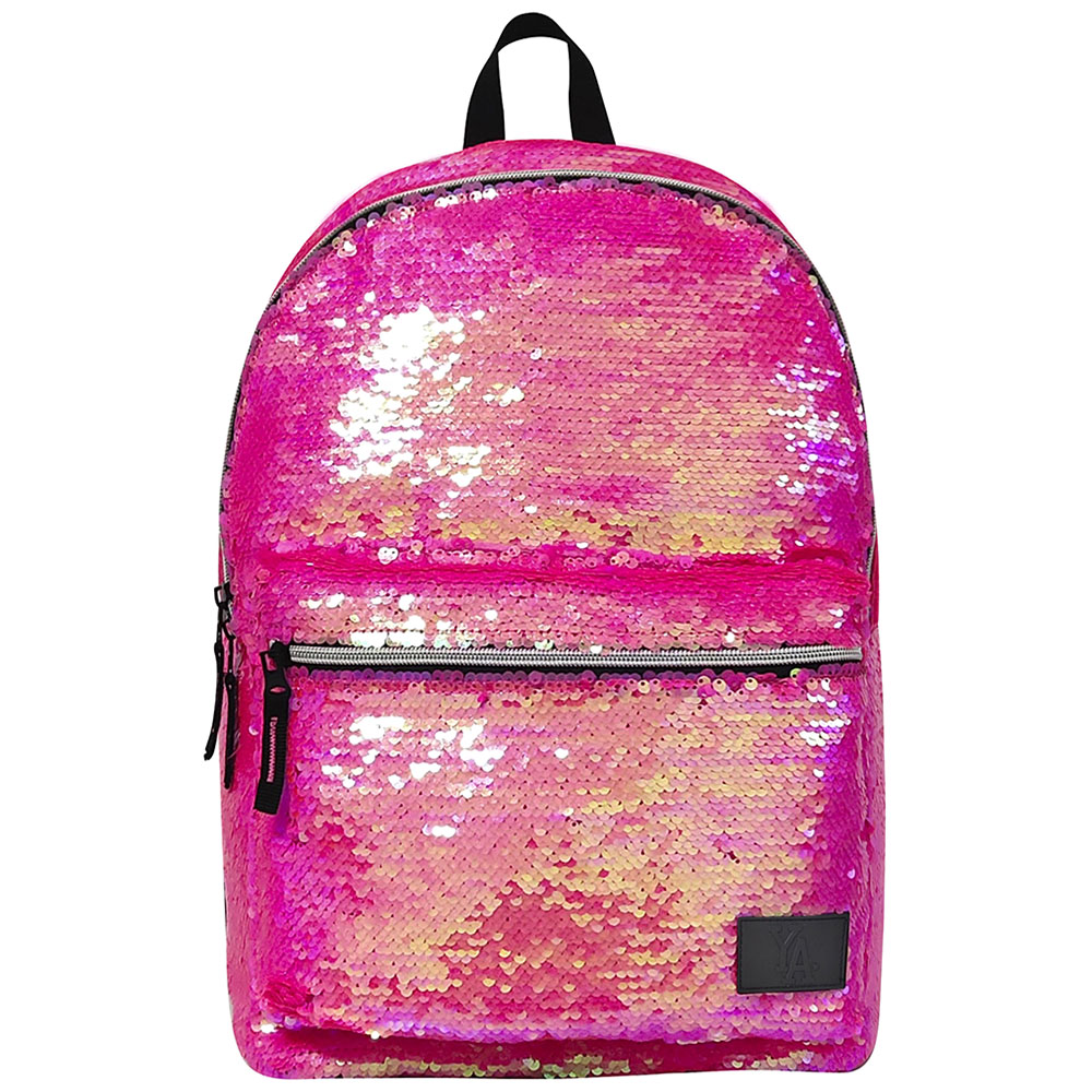 

Рюкзак Auchan с паетками, розовый