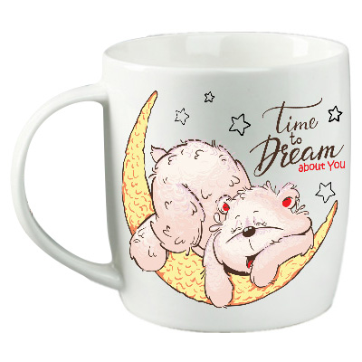 

Чашка фарфоровая Мишка 350 мл