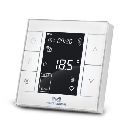 

Умный термостат для управления водяным теплым полом и водонагревателем MCO Home, Z-Wave, 230V АС, 10А, белый