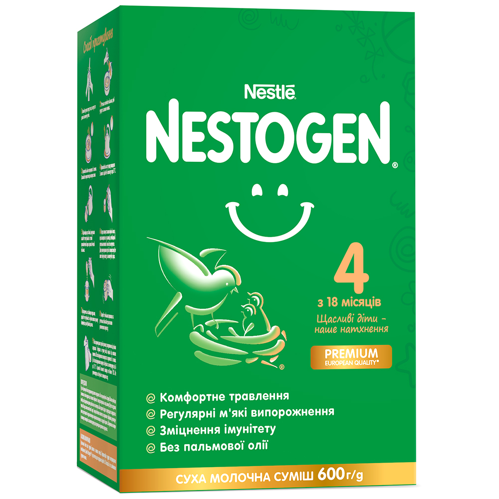 

Смесь сухая молочная Nestogen 4 с лактобактериями L. Reuteri, для детей с 18 месяцев, 600 г