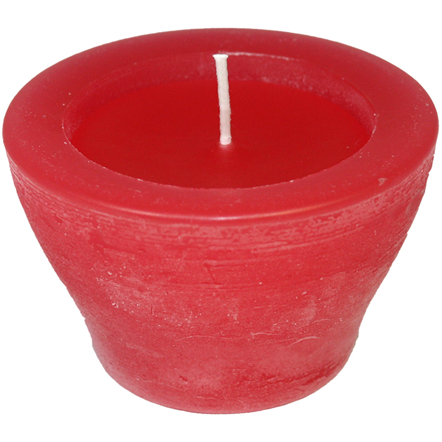 

Свеча парафиновая горшочек Candy Light Красная, диаметр 9 см