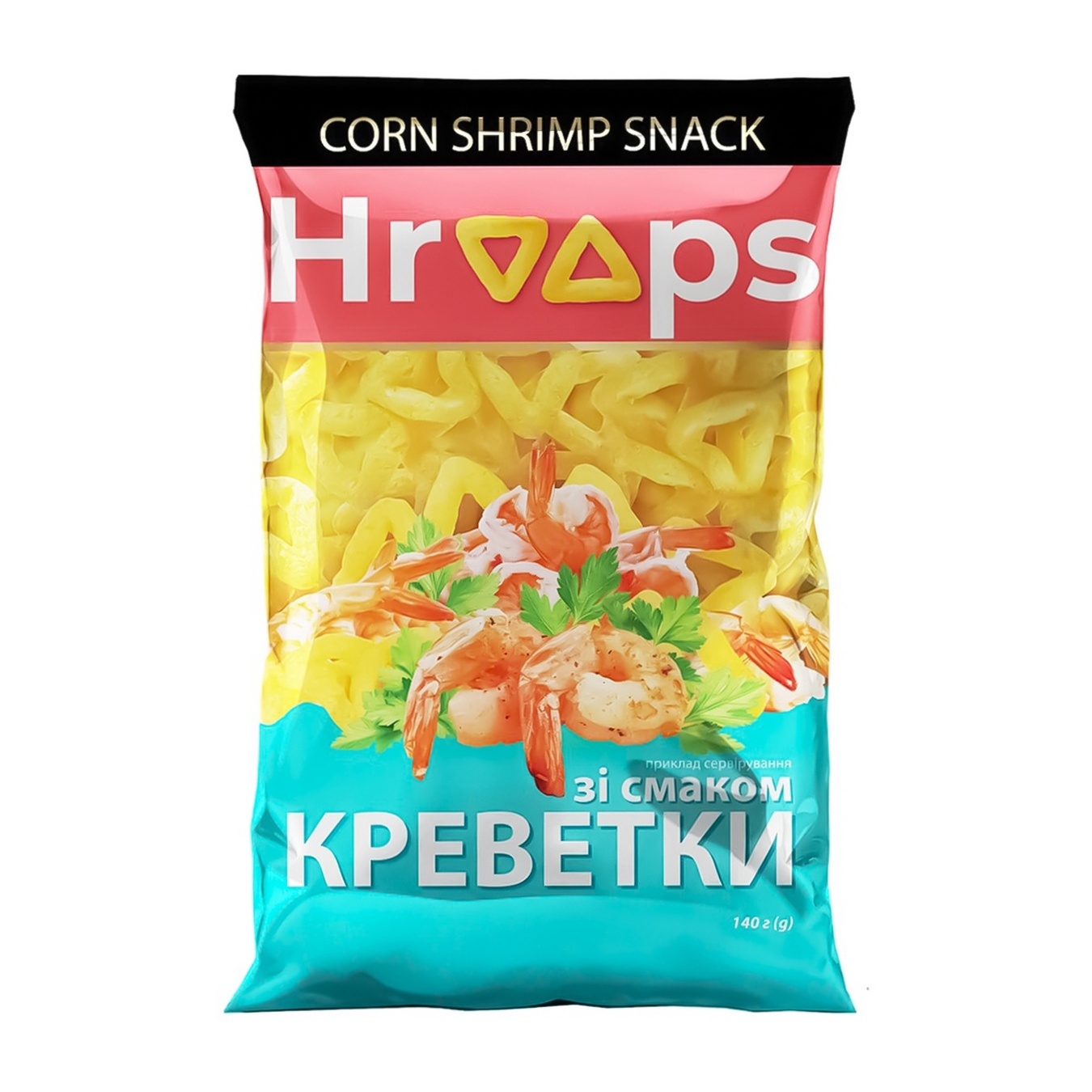

Изделия кукурузные Hroops со вкусом креветки, 140 г