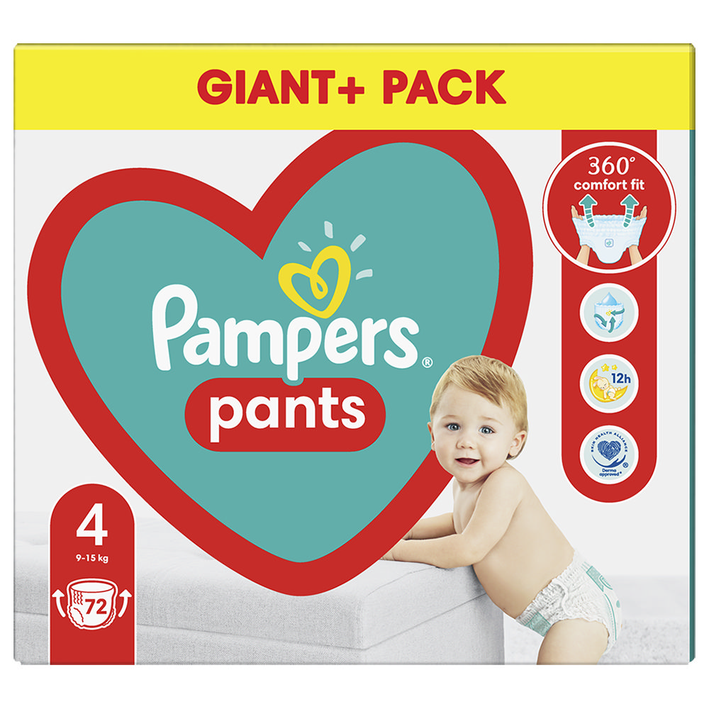 

Подгузники - трусики Pampers Pants Размер 4 (9-15 кг), 72 шт