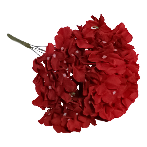 

Искусственный цветок гортензии Zhengzhou Flower красная, 45 см