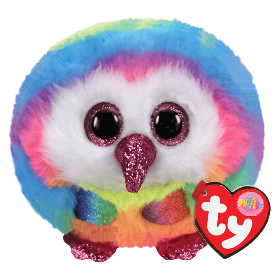 

Мягкая игрушка TY Puffies Разноцветная сова Оуэн, 10 см