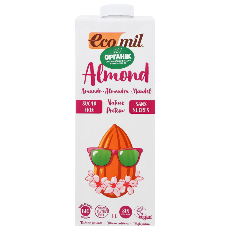 

Молоко растительное Ecomil Миндаль, 1 л