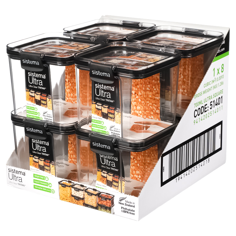 

Контейнер пищевой Sistema Ultra, 700 мл