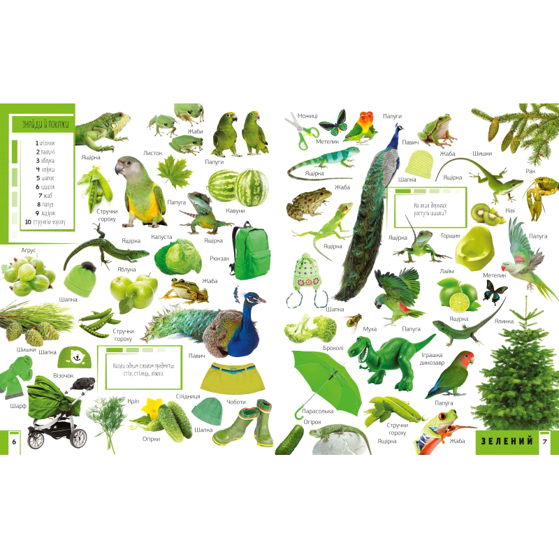 

Мария Жученко. 500 перших слів. Вивчаємо кольори розвиваємо увагу. Знайди й покажи