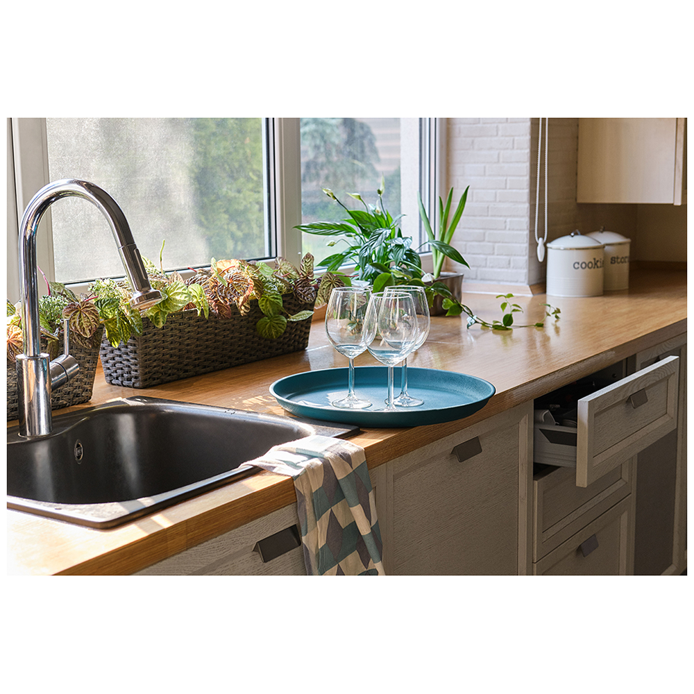 

Поднос Excellent Houseware A12404830 бирюзовый, 40 см