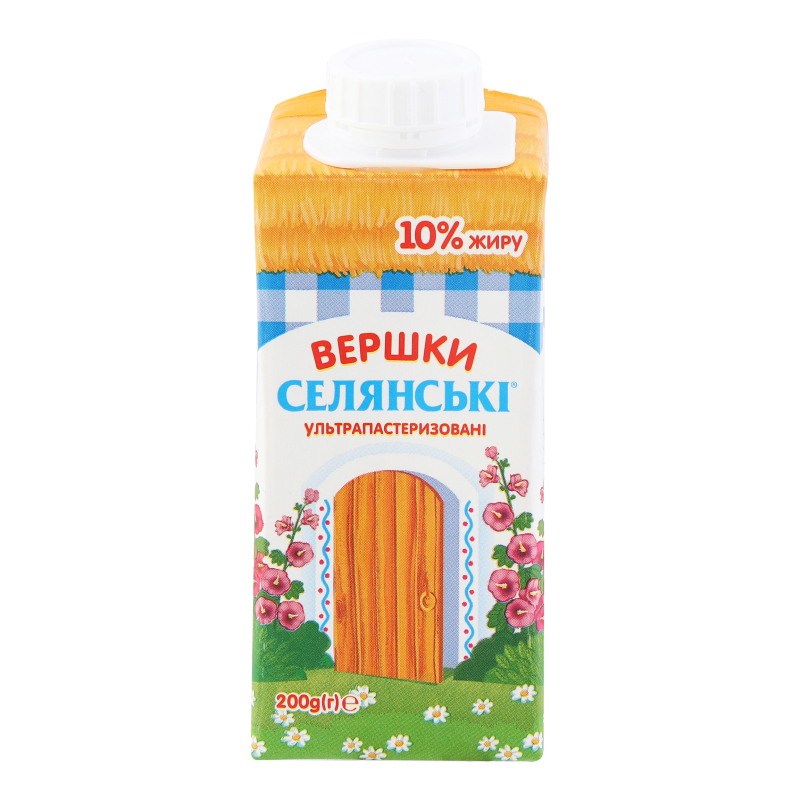 

Сливки Селянські, 10%, 200 г