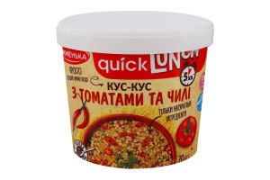 

Кус-кус с томатами и чили Quick Lunch Жменька ст 70г
