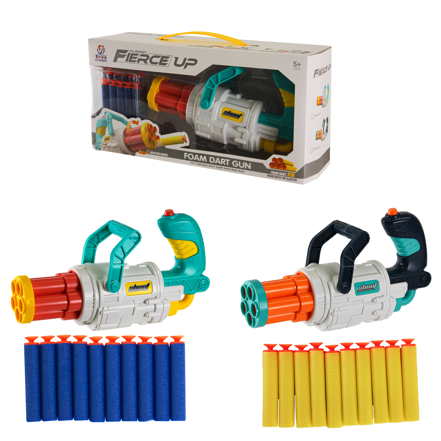 Игрушечный бластер Shantou Clarion Fierce Up разноцветный 10