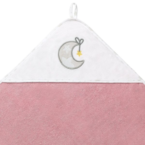 

Полотенце махровое с капюшоном BabyOno "Луна" 100х100 см, розовый
