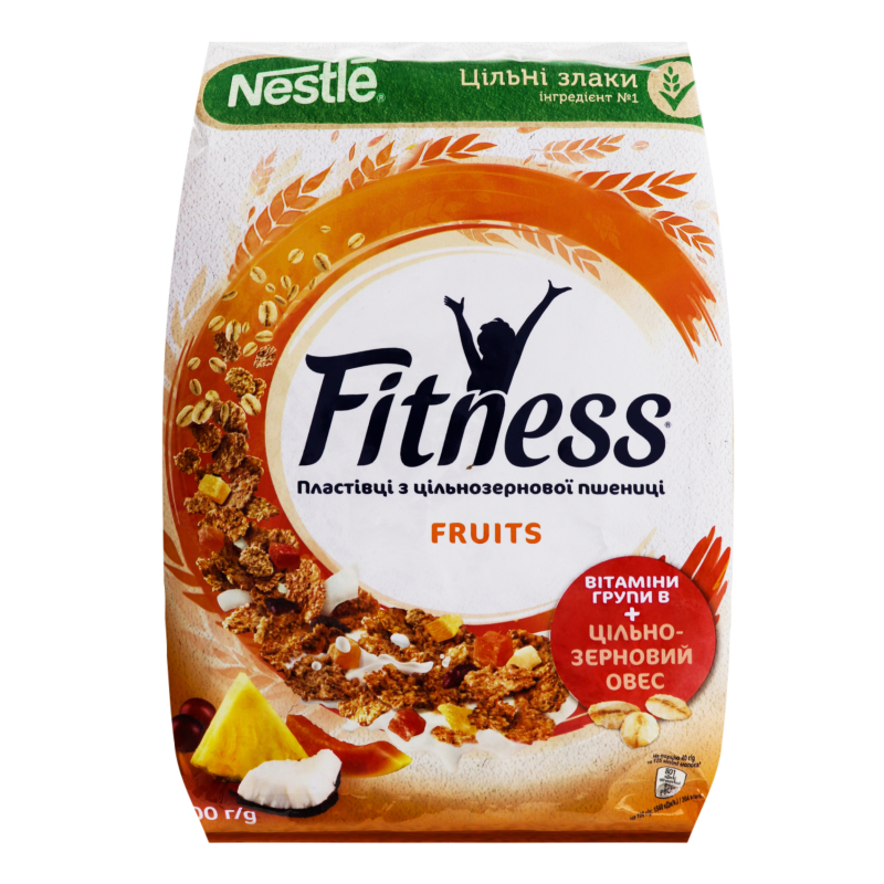 

Хлопья из цельнозерновой пшеницы Fruits Fitness, 400 г