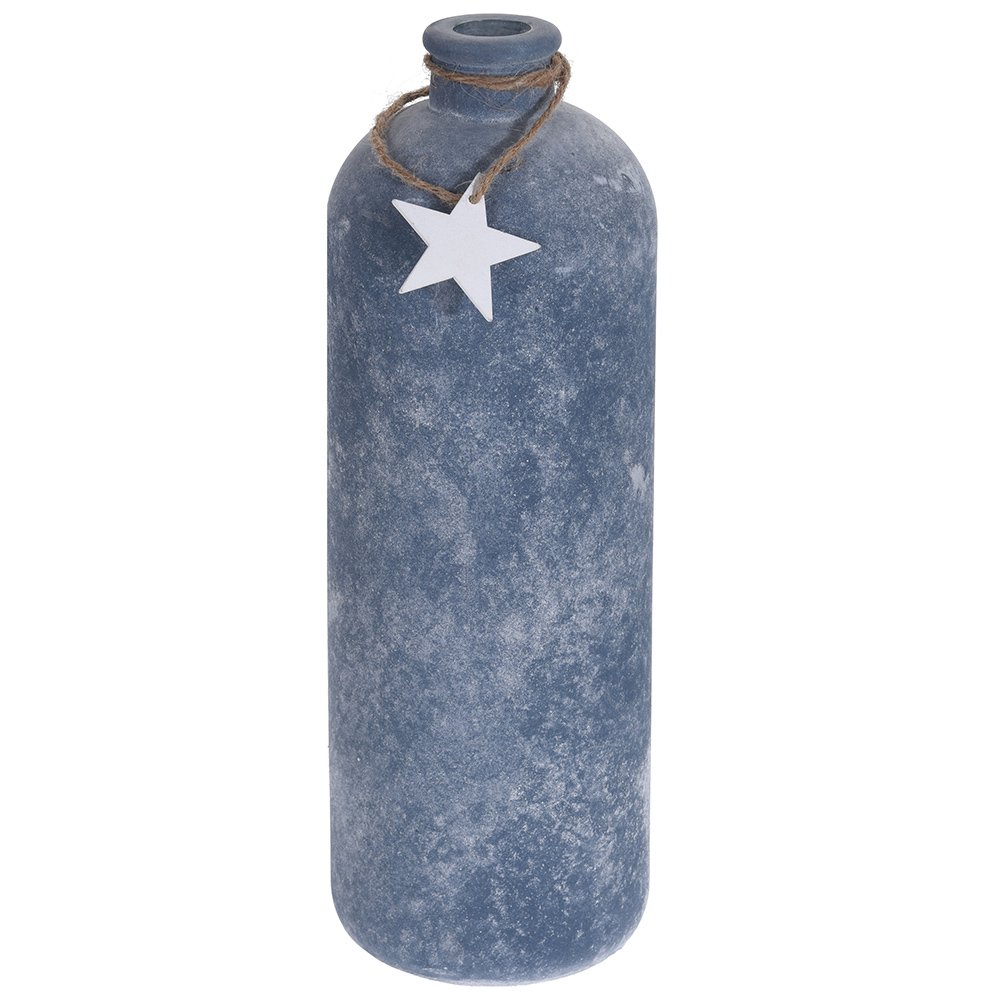 

Ваза-бутылка HC7111670, 33 см, сине-белая